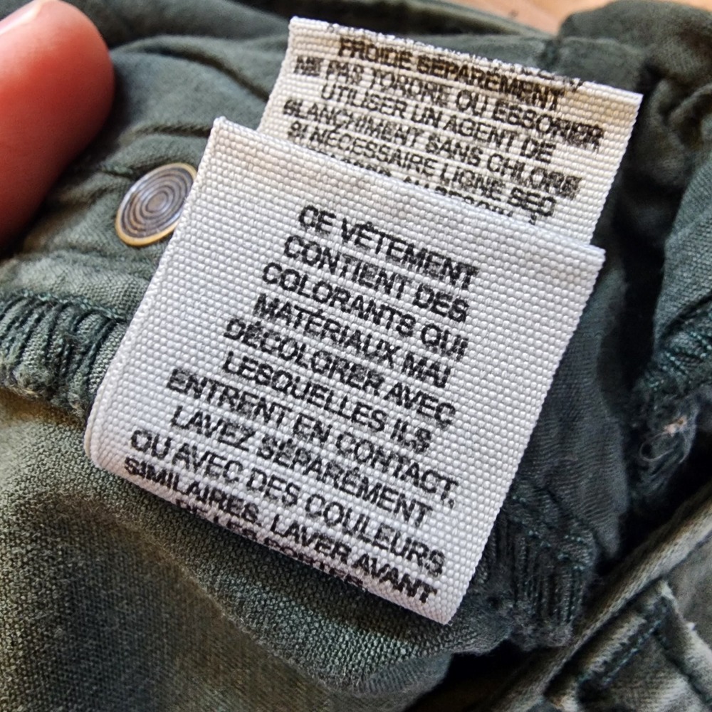 Free People Jeans Women's Size 26 Green Skinny Zipper Detail Garment Dyed Soft - Picture 9 of 10